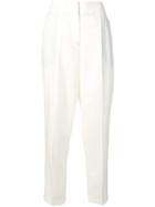 Pt01 High Waist Relaxed Trousers - White