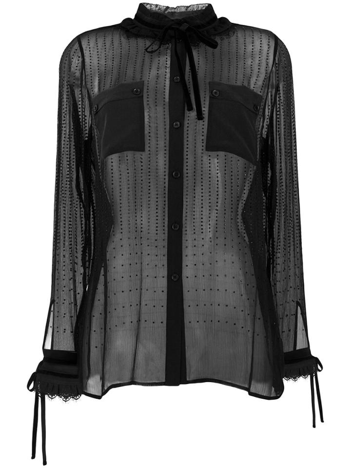 Twin-set Sheer Shirt - Black