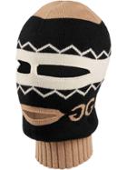 Gucci Mirrored Gg Jacquard Balaclava - Black
