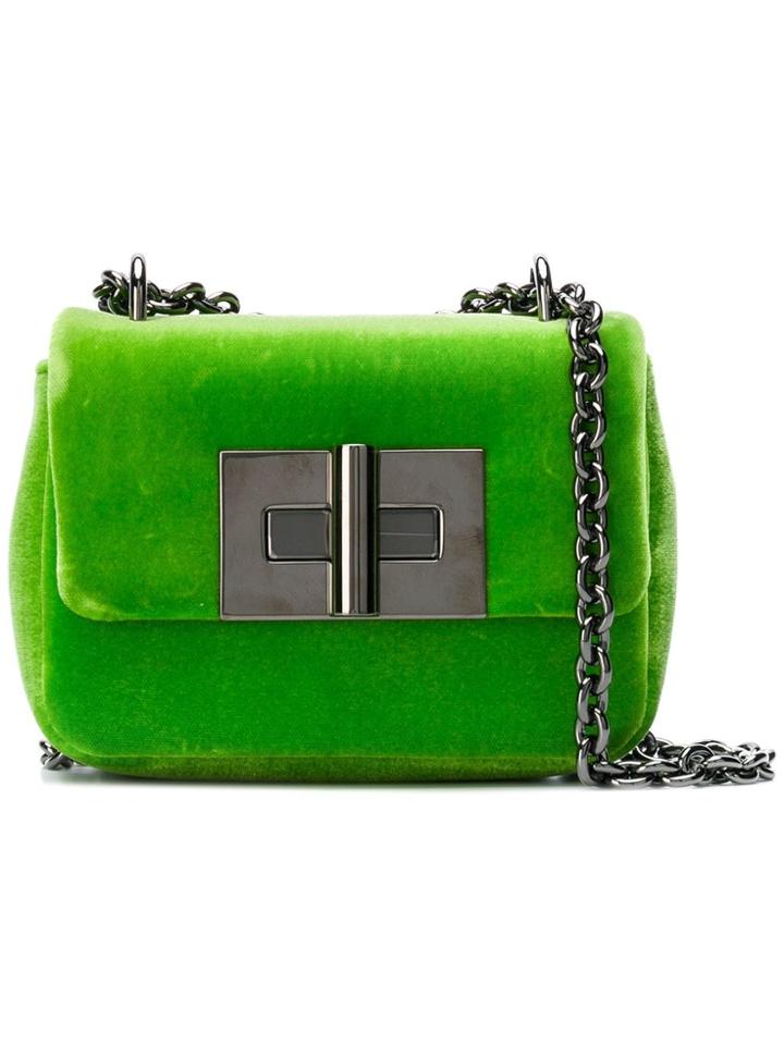 Tom Ford Natalia Velvet Crossbody Bag - Green