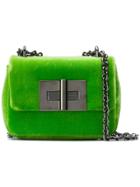 Tom Ford Natalia Velvet Crossbody Bag - Green
