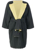 Daniela Gregis Reversible Wrap Coat - Grey