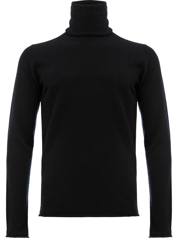 Label Under Construction - Roll Neck Jumper - Men - Angora/wool - 48, Black, Angora/wool