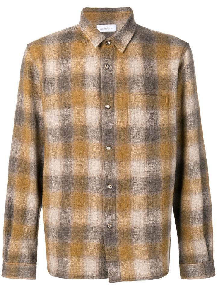 John Elliott Checked Relaxed Shirt - Yellow