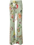 Etro Floral Print Trousers - Green