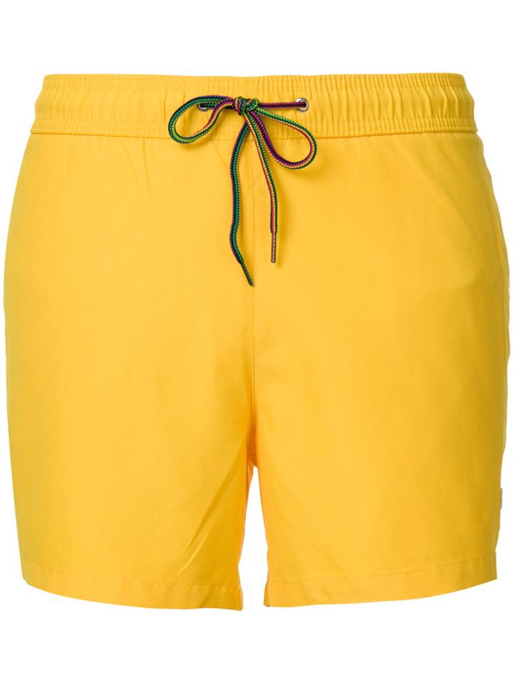 Paul Smith Drawstring Swimming Shorts - Yellow & Orange