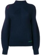 Carven Puff Sleeved Sweater - Blue