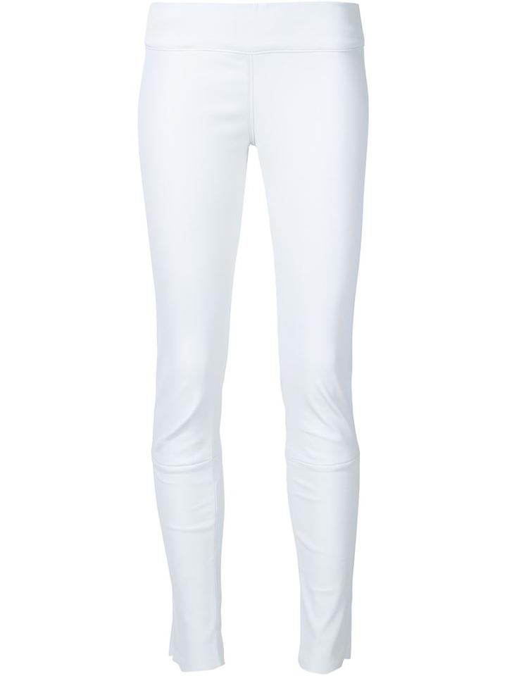Thomas Wylde Pistol Leggings, Women's, Size: M, White, Lamb Skin