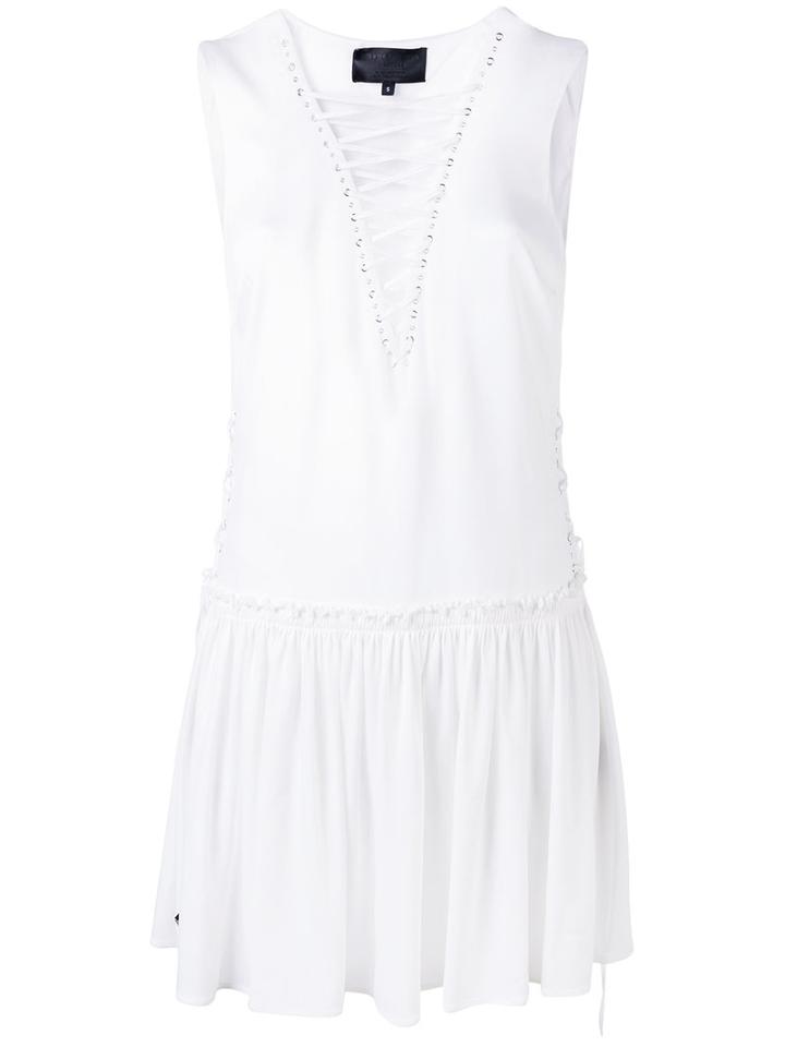 Philipp Plein - Algon Mini Dress - Women - Polyester/spandex/elastane/acetate/viscose - S, White, Polyester/spandex/elastane/acetate/viscose
