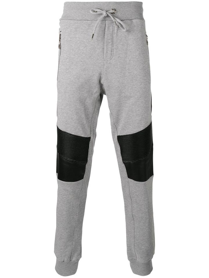Philipp Plein Proof Track Pants, Men's, Size: Medium, Grey, Cotton/polyurethane/polyester
