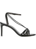 Saint Laurent Kate Sandals, Women's, Size: 36.5, Black, Kid Leather/leather