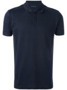 Lanvin Stitch Detail Polo Shirt, Men's, Size: Large, Blue, Cotton