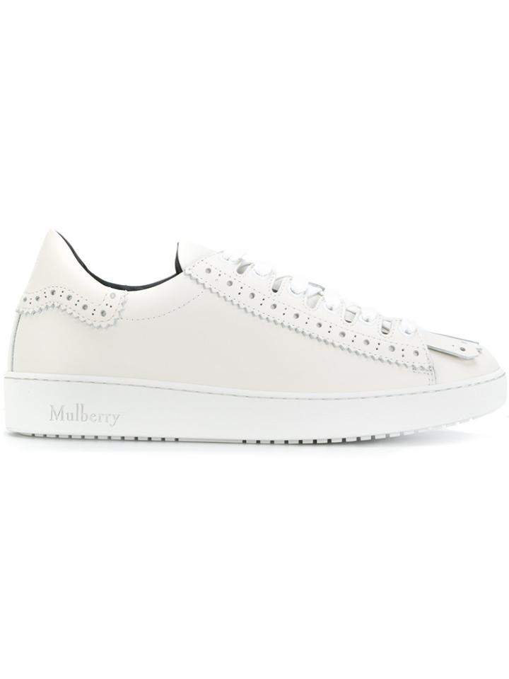 Mulberry Brogue Detailing Sneakers - White