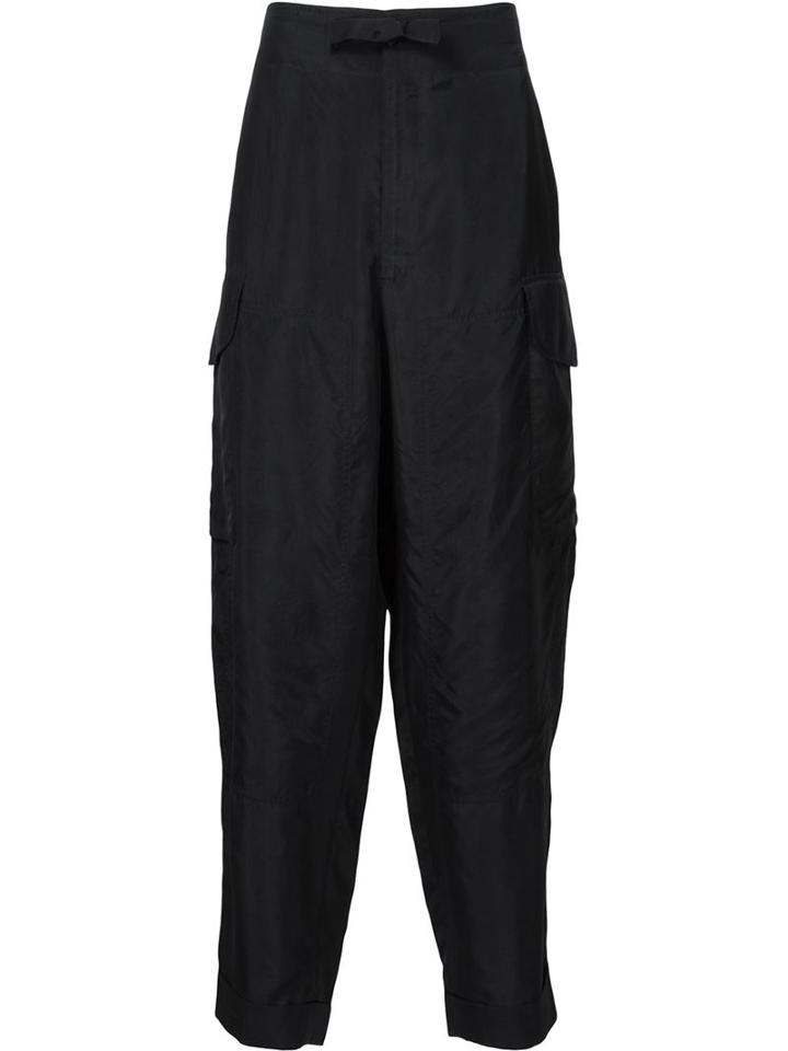 Paul Smith Loose Fit Trousers, Men's, Size: Small, Black, Cupro