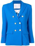 Giada Benincasa Amore Embroidered Cuff Blazer - Blue
