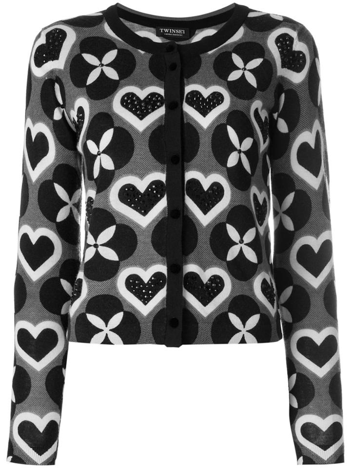 Twin-set Printed Cardigan - Black