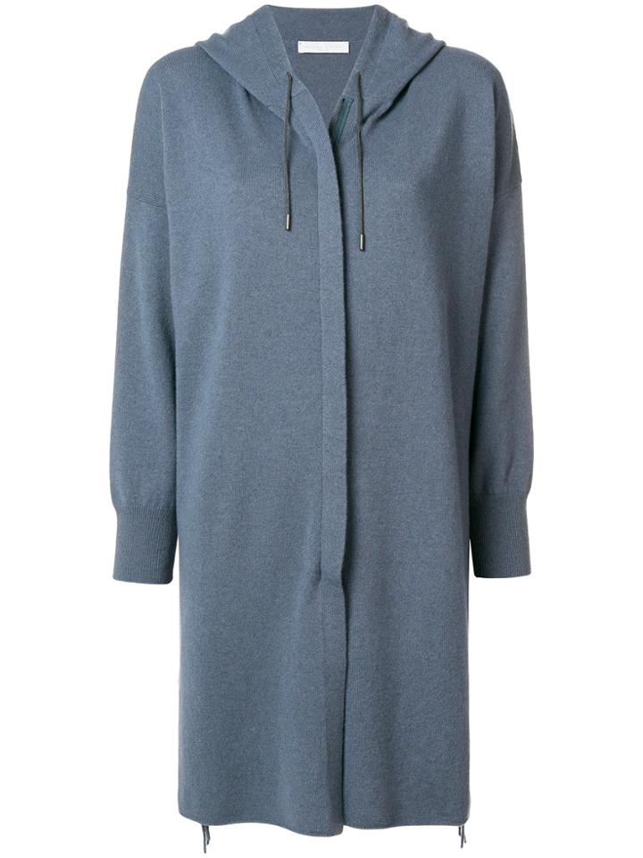 Fabiana Filippi Boxy Zipped Cardi-coat - Blue