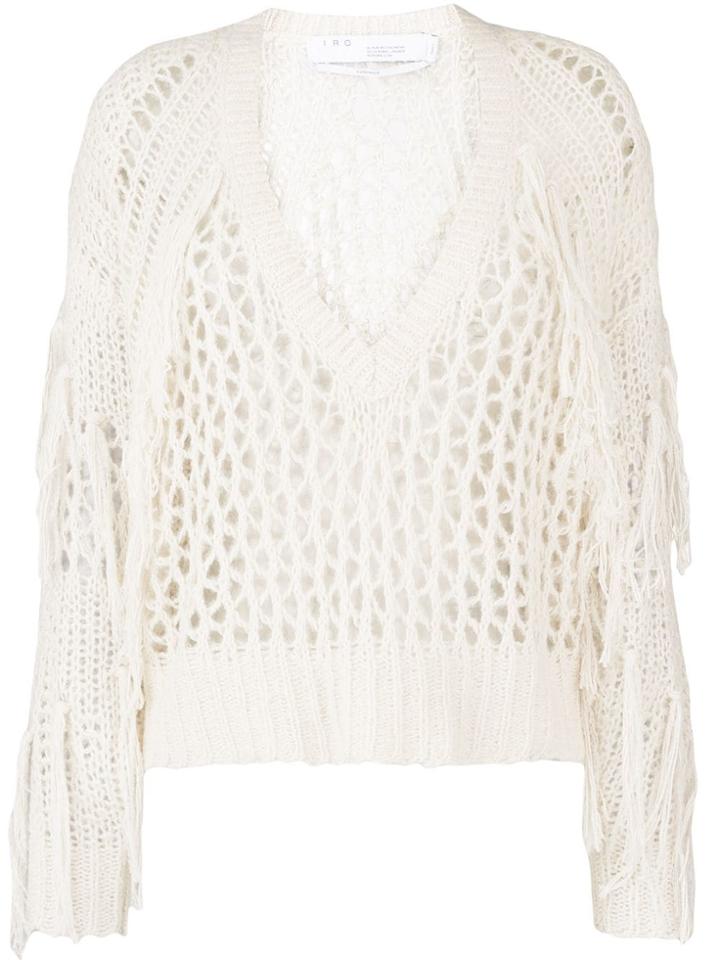 Iro Holey Knit Tassel Jumper - Neutrals