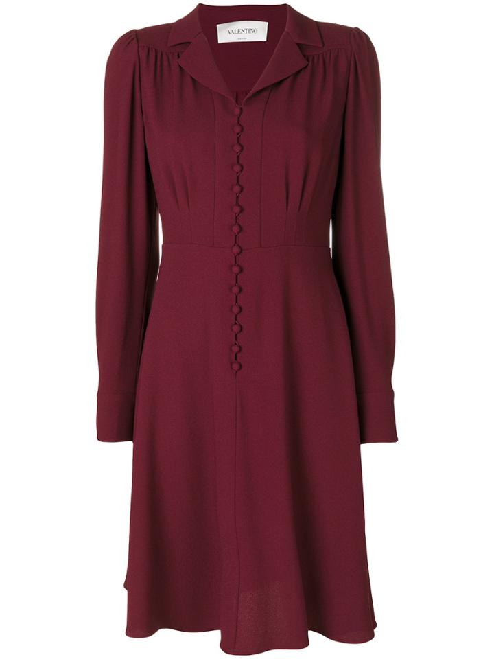Valentino Flared Dress - Pink & Purple