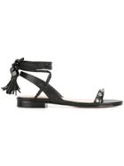 Red Valentino Tie Around Sandals - Black