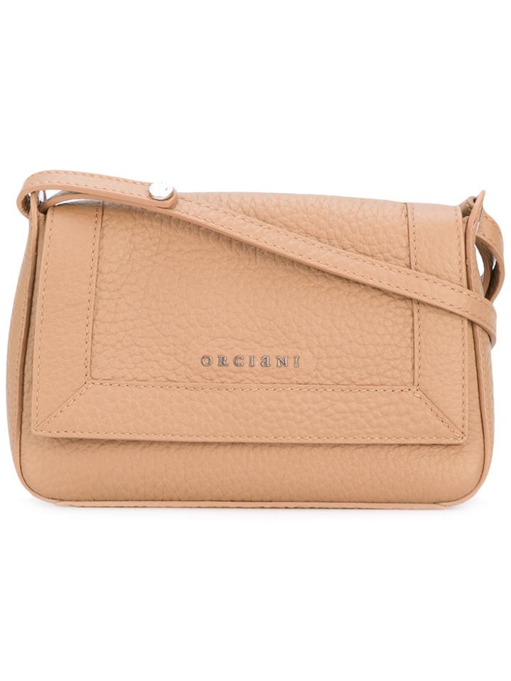Orciani Classic Shoulder Bag - Nude & Neutrals