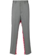 Kappa Logo Print Trousers - Grey