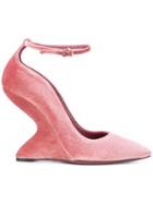 Salvatore Ferragamo Sculpted-heel Pumps - Pink & Purple