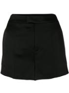 Red Valentino - Side Stripe Shorts - Women - Polyester/acetate/viscose - 40, Black, Polyester/acetate/viscose