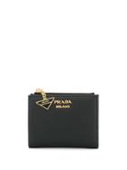 Prada Saffiano Leather Cardholder Wallet - Black