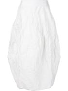Simona Tagliaferri 'cloud' Skirt, Women's, Size: Medium, White, Silk/cotton/metallic Fibre