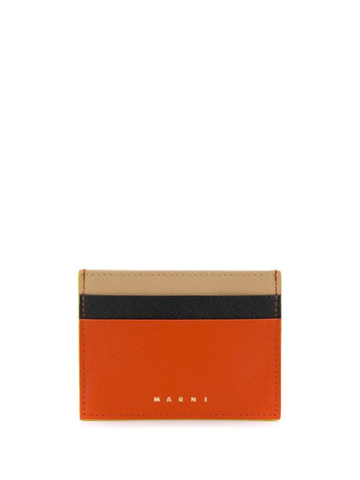 Marni Compact Cardholder - Orange