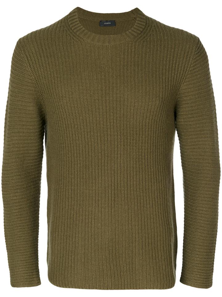 Joseph Crew Neck Jumper - Green