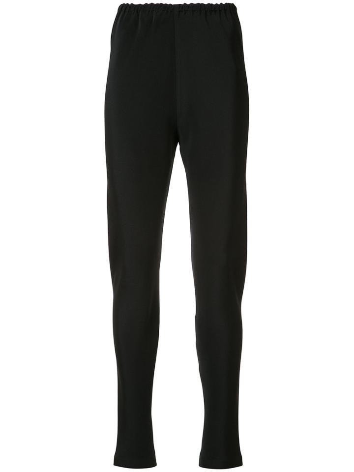 Peter Cohen Slim-fit Trousers, Women's, Size: Large, Black, Silk