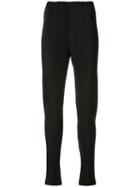 Peter Cohen Slim-fit Trousers, Women's, Size: Large, Black, Silk