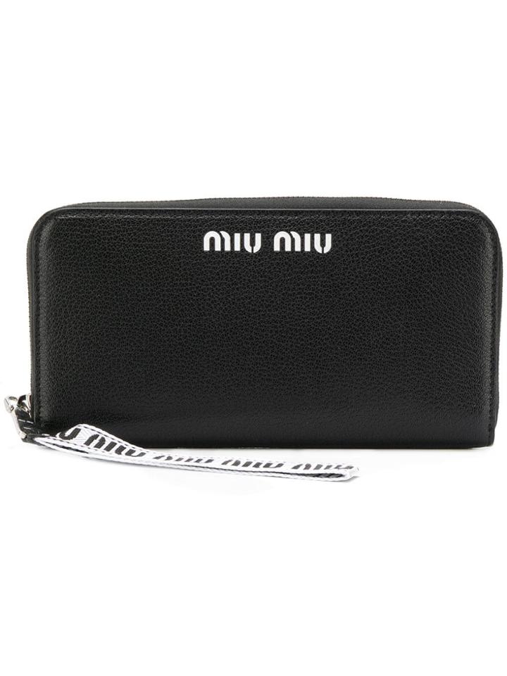 Miu Miu Zip-around Wallet - Black