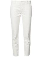 Nili Lotan - Raw Hem Skinny Jeans - Women - Cotton/spandex/elastane - 2, White, Cotton/spandex/elastane