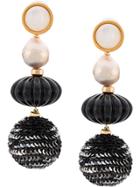 Lizzie Fortunato Jewels Sequin Bead Earrings - White