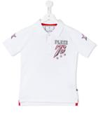 Philipp Plein Kids '78ers Diamante Back Motif Polo Shirt, Boy's, Size: 6 Yrs, White