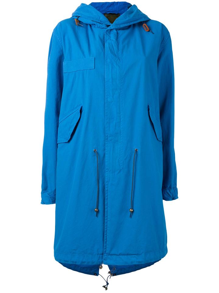 Mr & Mrs Italy - Hooded Parka Coat - Women - Cotton - Xs, Blue, Cotton
