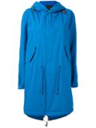 Mr & Mrs Italy - Hooded Parka Coat - Women - Cotton - Xs, Blue, Cotton