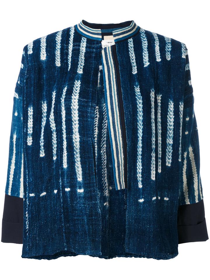 Forte Forte - Striped Denim Jacket - Women - Cotton - 3, Women's, Blue, Cotton
