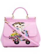 Dolce & Gabbana Sicily Shoulder Bag - Pink & Purple