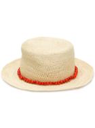 Sensi Studio Acai Beaded Hat - Brown