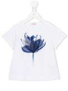 Il Gufo Flower Print T-shirt, Toddler Girl's, Size: 5 Yrs, White
