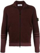 Stone Island Zipped-up Cardigan - Red