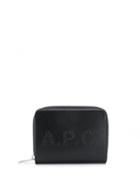 A.p.c. Logo Embossed Wallet - Black