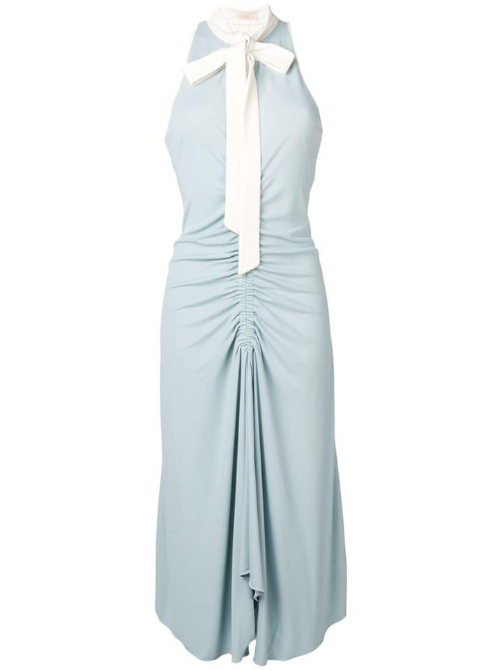 Ssheena Ruched Midi Dress - Blue