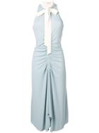 Ssheena Ruched Midi Dress - Blue