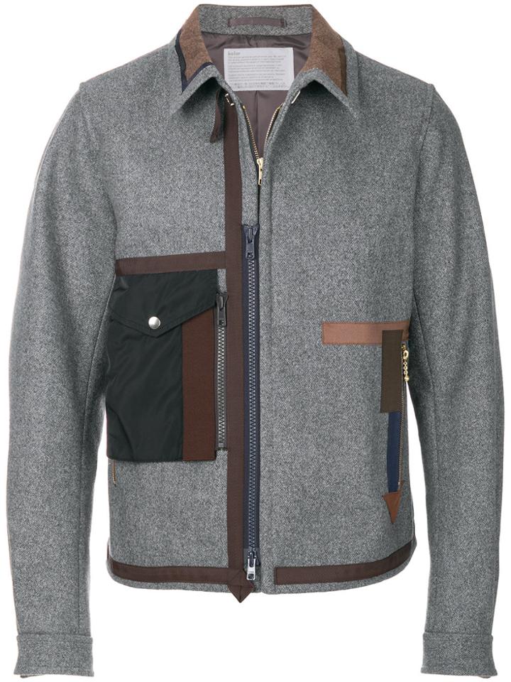 Kolor Fitted Flap Pocket Jacket - Grey