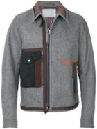 Kolor Fitted Flap Pocket Jacket - Grey